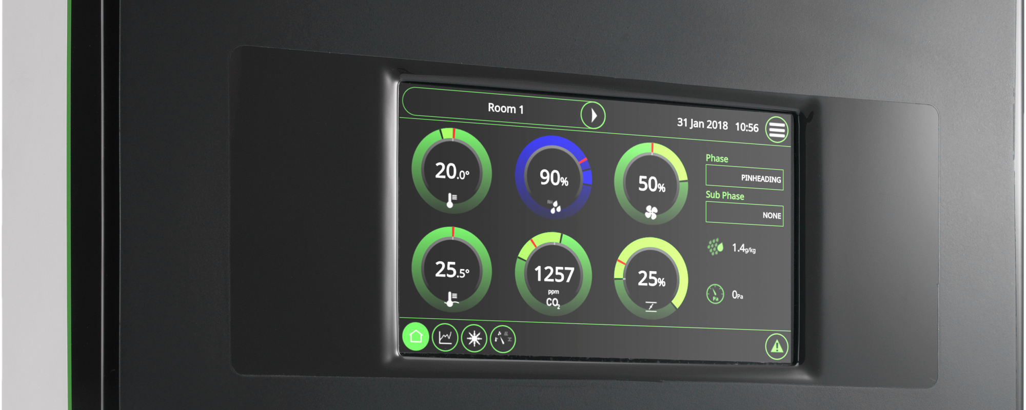 El siguiente paso dentro del control; más facilidad de uso para los ordenadores para granjas de champiñones Lumina